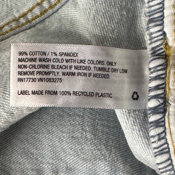 Universal Thread SZ 8/29 Curvy Vintage Straight Jeans Button-Fly Distressed Blue - Picture 10 of 10